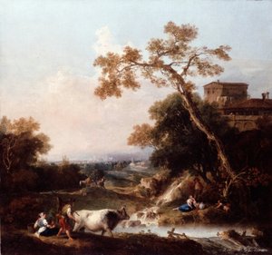 Landscape by Francesco Zuccarelli